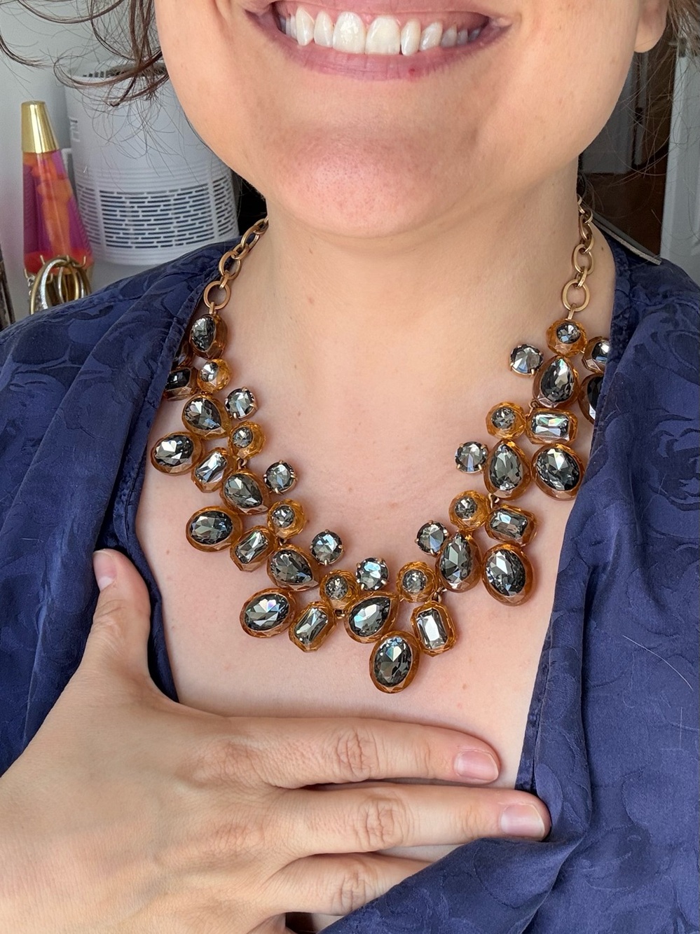 NWT J. Crew Original Jewel Box Necklace Rare